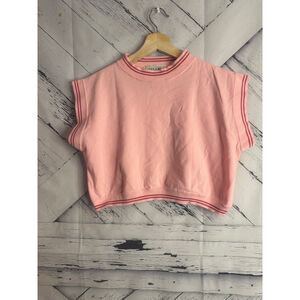 Women's Ambrosia Pink & Red Crop Top Size L